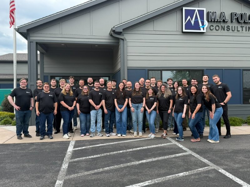 The whole M.A. Polce team outside the Rome office