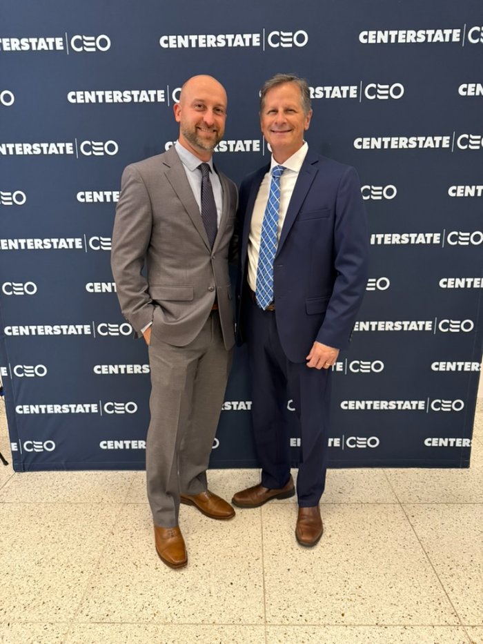 Two M.A. Polce leaders at a CenterState CEO event